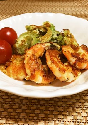 簡単美味い！エビとゴーヤのマヨネーズ焼き-レシピのメイン写真