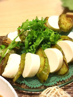 長茄子と豆腐のカプレーゼ風サラダ-レシピのメイン写真