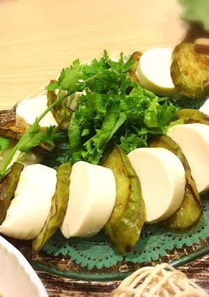 長茄子と豆腐のカプレーゼ風サラダ-レシピのメイン写真