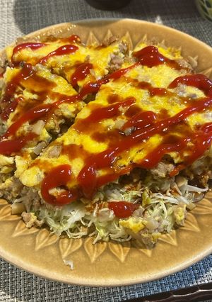 簡単時短！豚ひき肉の卵とじ-レシピのメイン写真
