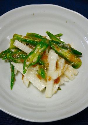 簡単！長芋とオクラの梅肉和え-レシピのメイン写真
