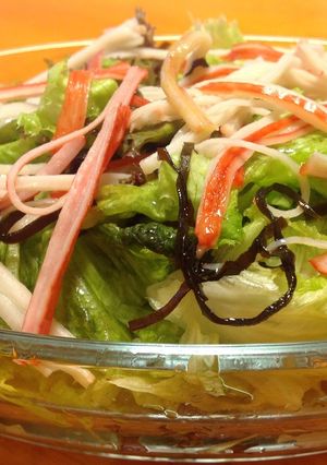レタスの塩昆布カニカマサラダ-レシピのメイン写真