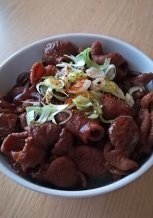 築地気分 わが家のホルモン丼-レシピのメイン写真