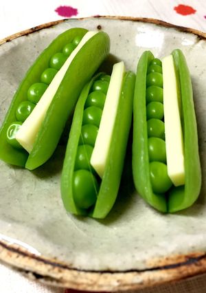 スナップえんどう に チーズ-レシピのメイン写真