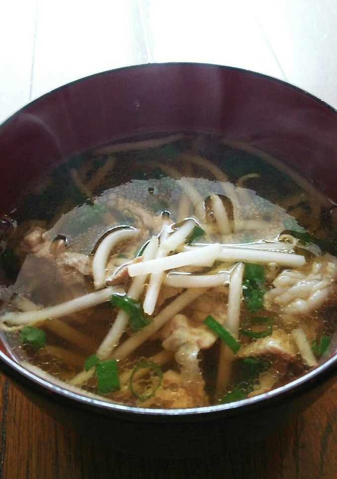 さっと、もやしと豚こまのスープ-レシピのメイン写真