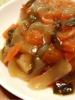 高野豆腐の野菜あんかけ-レシピのメイン写真