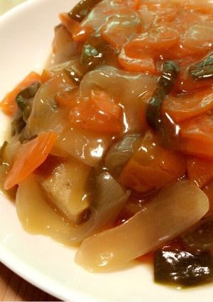 高野豆腐の野菜あんかけ-レシピのメイン写真