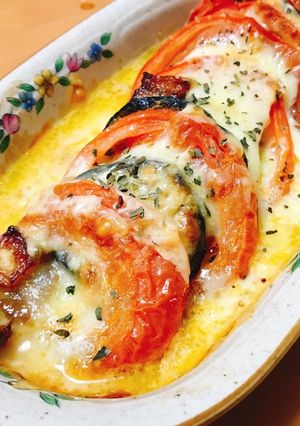 トマトとナスとチーズのオーブン焼き-レシピのメイン写真