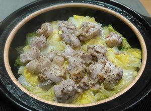 鶏もも肉と白菜のにんにく黒胡椒蒸し-レシピのメイン写真