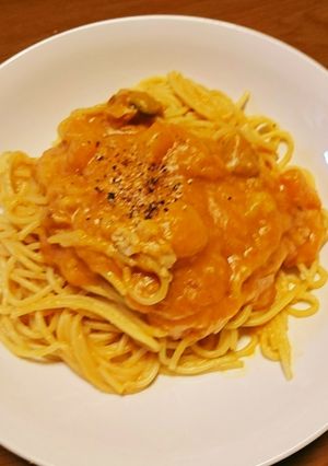 シチューリメイク！トマトクリーム風パスタ-レシピのメイン写真