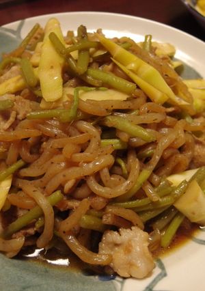 ご飯がすすむ！ミズと姫竹のおかか炒め煮-レシピのメイン写真