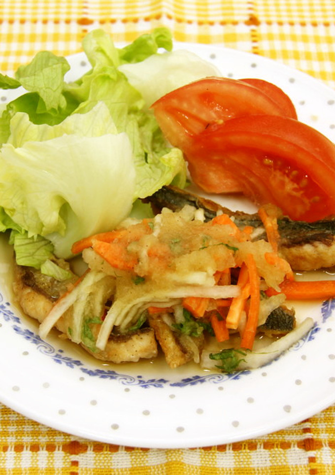 アジと千切り野菜のおろしソース-レシピのメイン写真