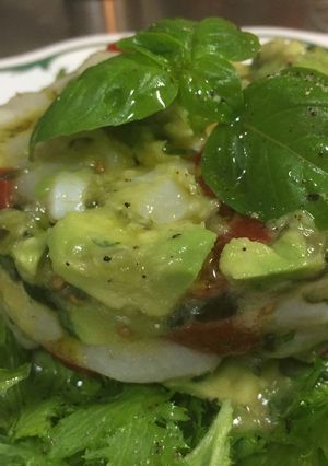 ホタテでイタリアン前菜風サラダ-レシピのメイン写真