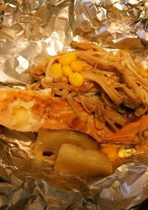 鮭のマヨホイル焼き-レシピのメイン写真