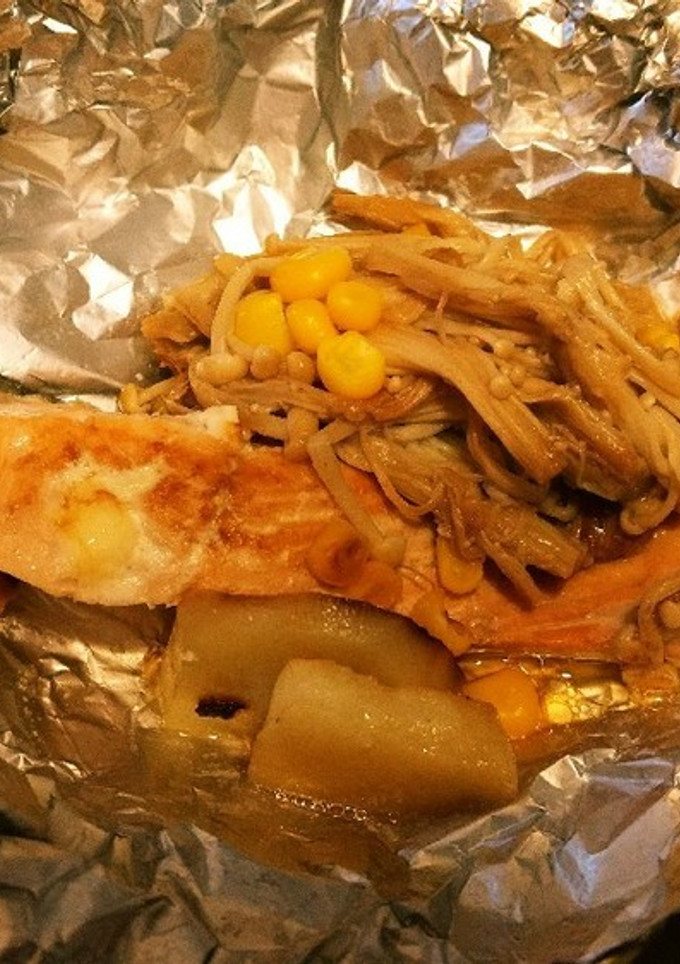 鮭のマヨホイル焼き-レシピのメイン写真