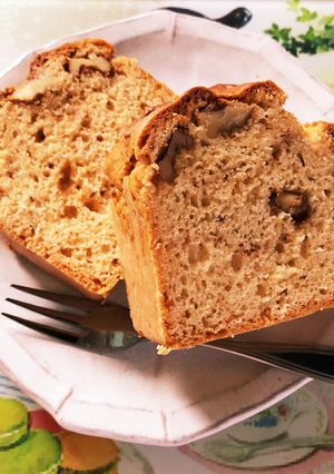 ピーナッツバターとクルミのパウンドケーキ-レシピのメイン写真