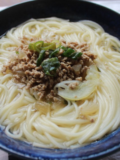 豚そぼろの塩レモンうどん-レシピのメイン写真
