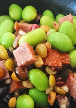 ミートローフと豆サラダ-レシピのメイン写真