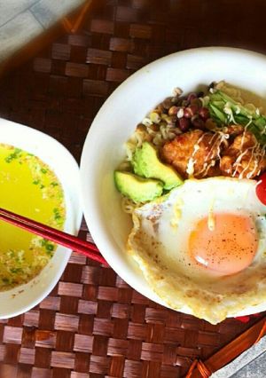 ロコモコ風～冷たい塩ラーメン！-レシピのメイン写真