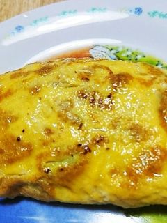 じゃがいもと納豆オムレツ-レシピのメイン写真
