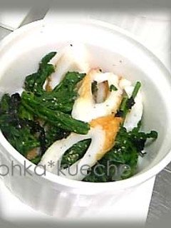 春菊とちくわの磯辺あえ-レシピのメイン写真