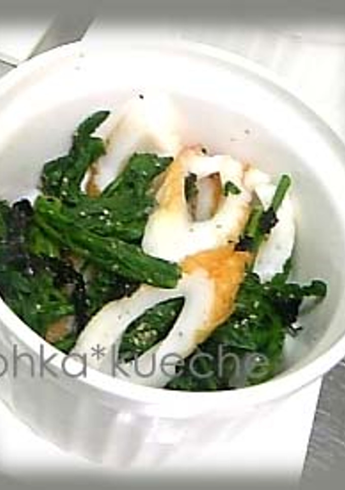 春菊とちくわの磯辺あえ-レシピのメイン写真