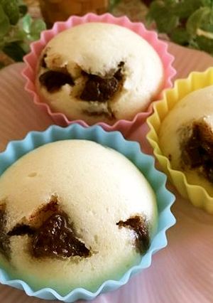 ふんわり★板チョコ入り蒸しパン-レシピのメイン写真