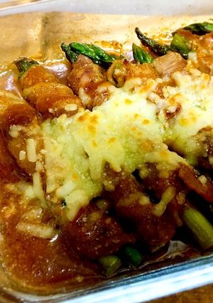 レンチン簡単!アスパラの肉巻き巻き〜!-レシピのメイン写真
