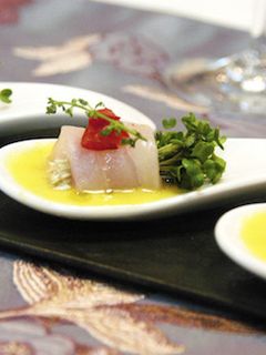 白身魚のカルパッチョ トウモロコシソース-レシピのメイン写真