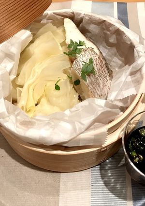♡鯛とキャベツ蒸籠蒸し-レシピのメイン写真