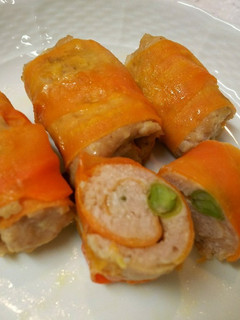 にんじんでくるくる鶏つくね-レシピのメイン写真