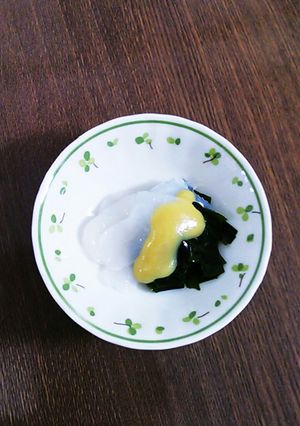まるでイカ!?蒟蒻のわかめ和え♪-レシピのメイン写真