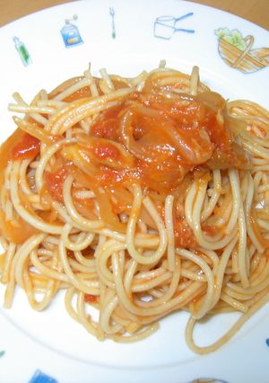 ツナと玉ねぎのナポリタン風-レシピのメイン写真