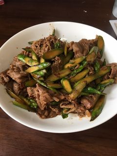 牛肉とアスパラのウスターソース炒め-レシピのメイン写真