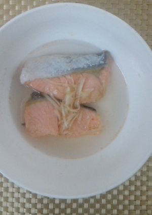 塩鮭の甘酢和え生ショウガ乗せ-レシピのメイン写真
