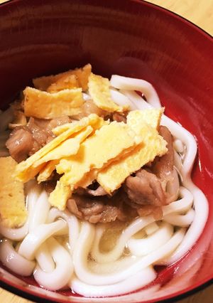 白だしで☆冷やし肉うどん-レシピのメイン写真