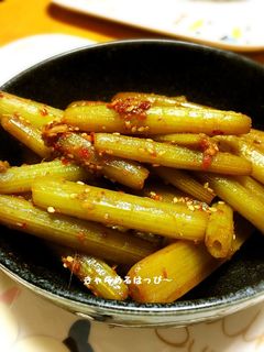 韓国唐辛子で!ふきのきんぴら!簡単-レシピのメイン写真