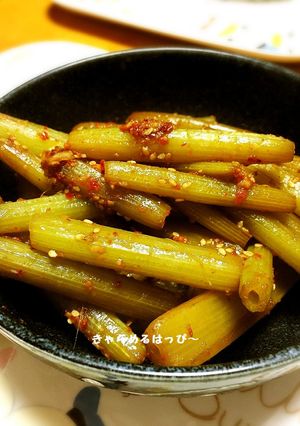 韓国唐辛子で！ふきのきんぴら！簡単-レシピのメイン写真