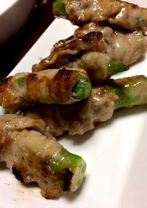 ハチミツで！オクラの豚バラ肉巻き-レシピのメイン写真