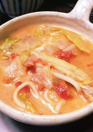 うまうまトマとうにゅう麺-レシピのメイン写真