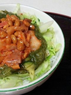 ネバ辛丼(血管ダイエット1116)-レシピのメイン写真