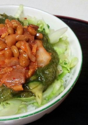 ネバ辛丼（血管ダイエット1116）-レシピのメイン写真