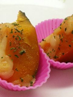 お弁当おかず☆かぼちゃの煮物でチーズ焼き-レシピのメイン写真