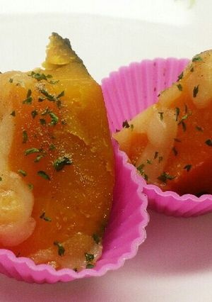 お弁当おかず☆かぼちゃの煮物でチーズ焼き-レシピのメイン写真