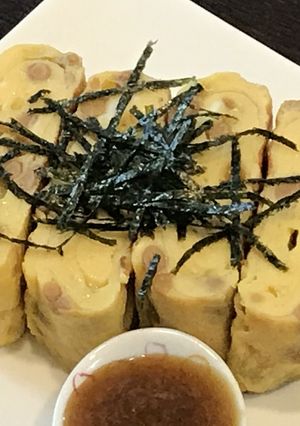納豆入り厚焼き玉子-レシピのメイン写真