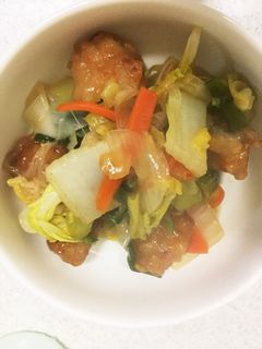 唐揚げ棒で簡単、酢豚風-レシピのメイン写真