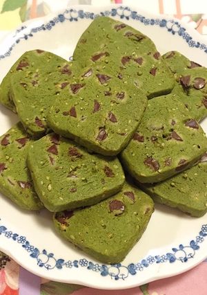 アイスボックスクッキー★抹茶チョコセサミ-レシピのメイン写真