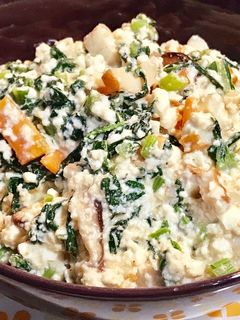 絹ごし豆腐と大根の葉☆優しい白和え-レシピのメイン写真