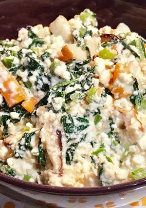 絹ごし豆腐と大根の葉☆優しい白和え-レシピのメイン写真