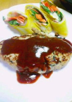 ひじき入りふわふわヘルシー豆腐ハンバーグ-レシピのメイン写真